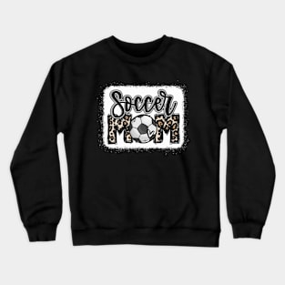 Soccer Mom Leopard Basketball Mom Crewneck Sweatshirt